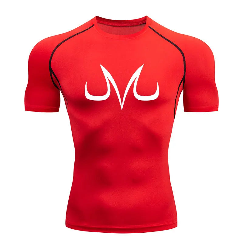 T-Shirt Compression Dragon Ball Majin Rouge