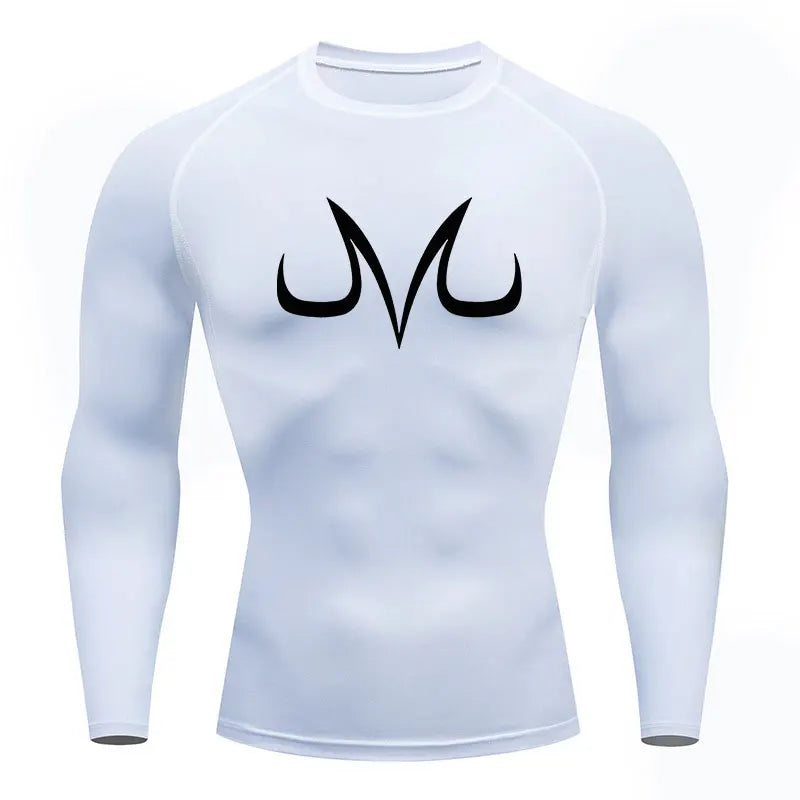 T-Shirt Compression Long Majin Blanc