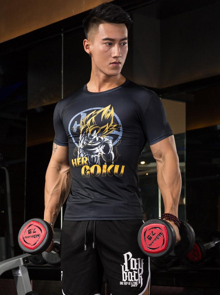 t-shirt dragon ball z musculation