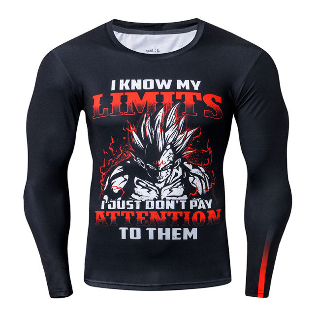 T-Shirt Compression Long Majin Vegeta